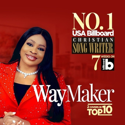 SINACH MAKES HISTORY, BECOMES FIRST AFRICAN TO TOP BILLBOARD WITH ‘WAY MAKER’ | @SINACH |